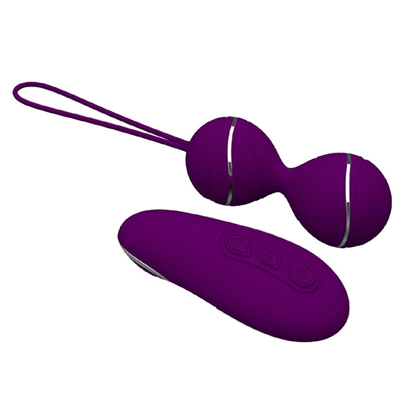 Silicone Ben Wa Balls Kegel Exercise Ball Vagina Massage Wireless Vibrating Egg Clitoris Stimulator Vibrator for Woman Sex Toys