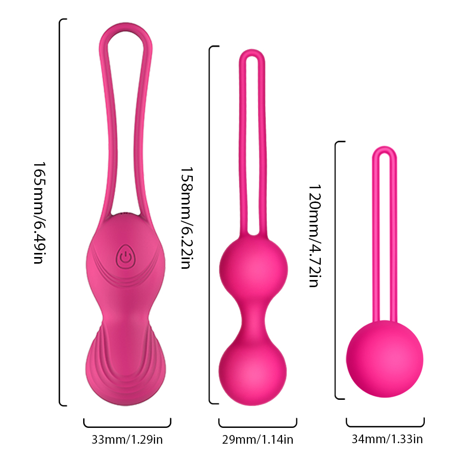 Vagina Tightening Exerciser Kegel Ball Silicone Vaginal Vibrator Sex Toys For Women Postpartum Repair Trainer Massager Exerciser