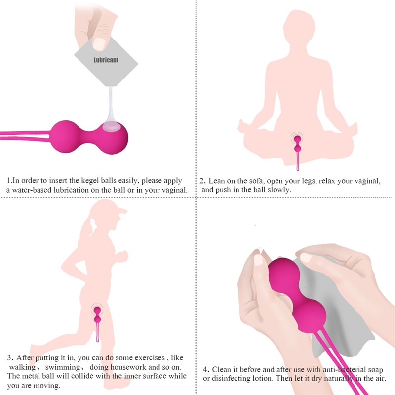 3pcs Medical Silicone Kegel Ball Ben Wa Ball Vagina Tighten Exercise Geisha Ball Clitoris Massage Stimulator Sex Toys for Woman