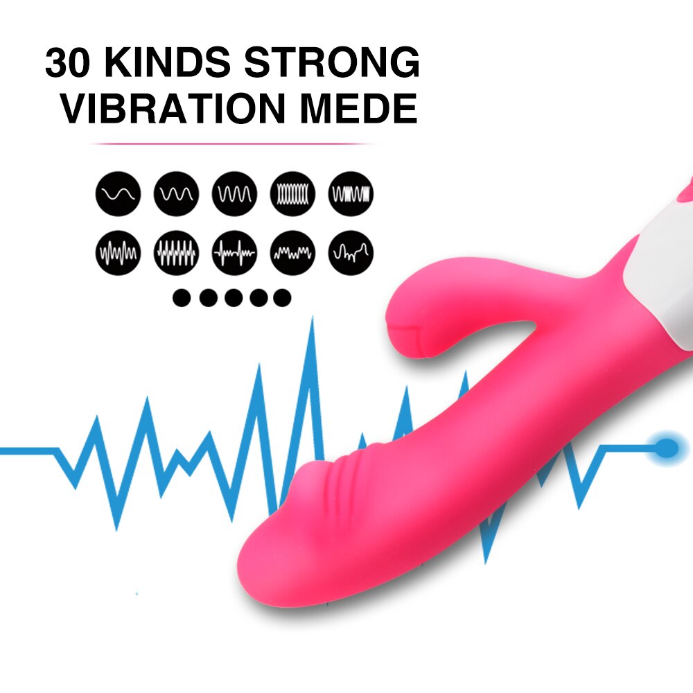 sex toys for woman Vibrator G Spot Dildo Dual Vibration Female Vagina Clitoris Silicone Waterproof  adult sex toys 30 Speed