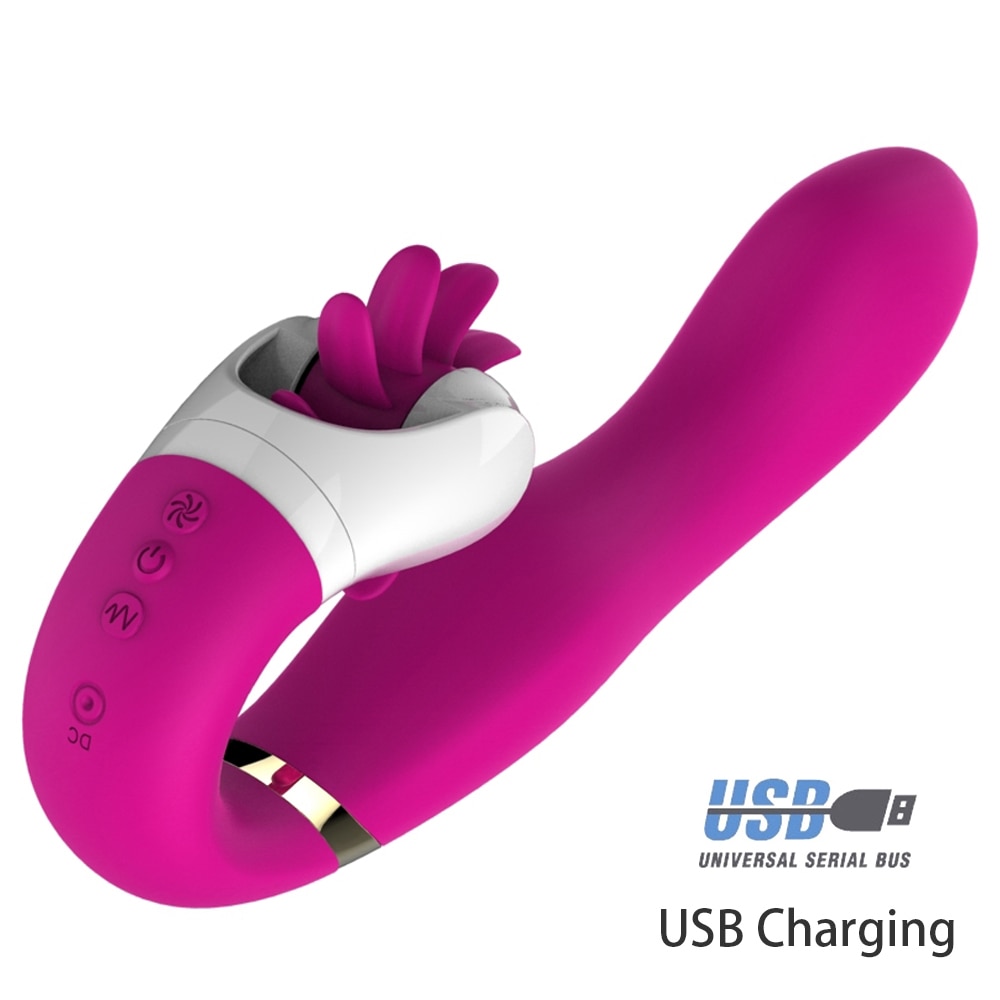 Powerful Oral Clit Vibrators USB Charge Av Magic Wand Vibrator Anal Massager Adult Sex Toys For Women Safe Silicone Sex Product