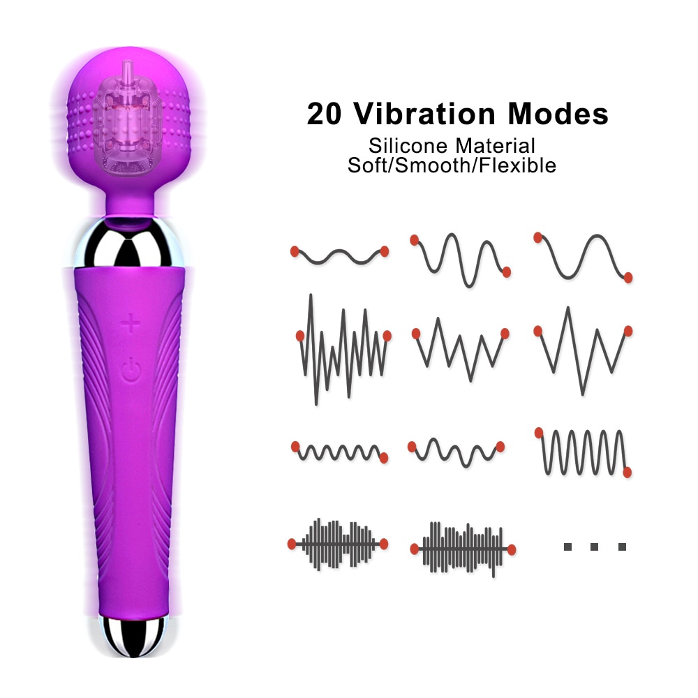 Powerful Magic Wand AV Vibrator Sex Toys for Woman Clitoris Stimulator Sex Shop toys for adults G Spot vibrating Dildo for woman