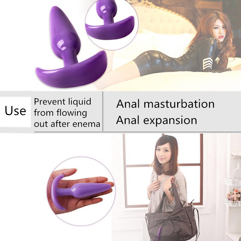 Silicone Anal Dildo No Vibrator Male Prostate Massager Anal Beads Plug G Spot Butt Plug Masturbation Anal Plug Sex Toys for Men