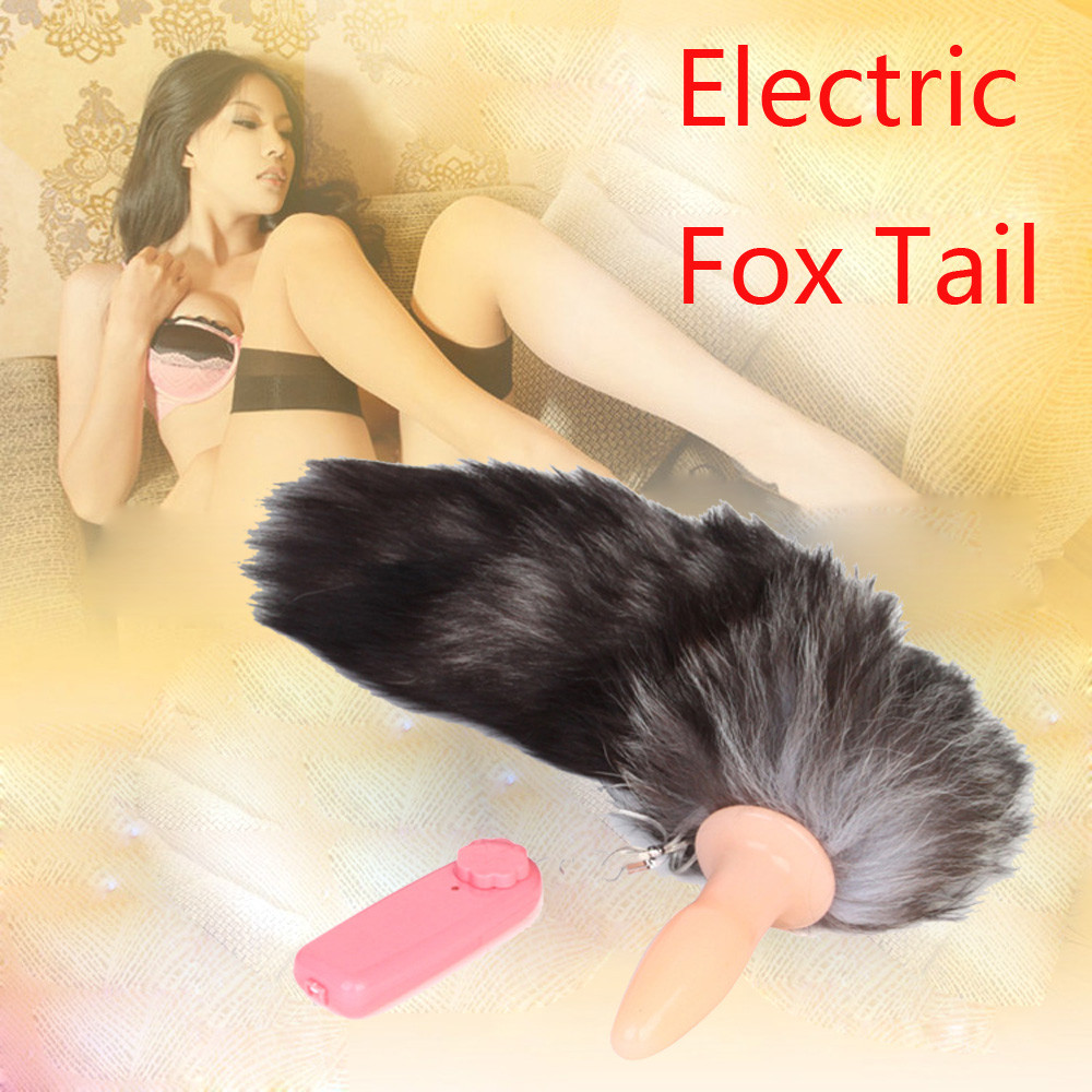 Butt Plug Anal Plug Prostate Massager korek Electric Fox Tail Vibrator Butt Plug Tail Bead Anal Plug Adult Sex Toy For Women#501