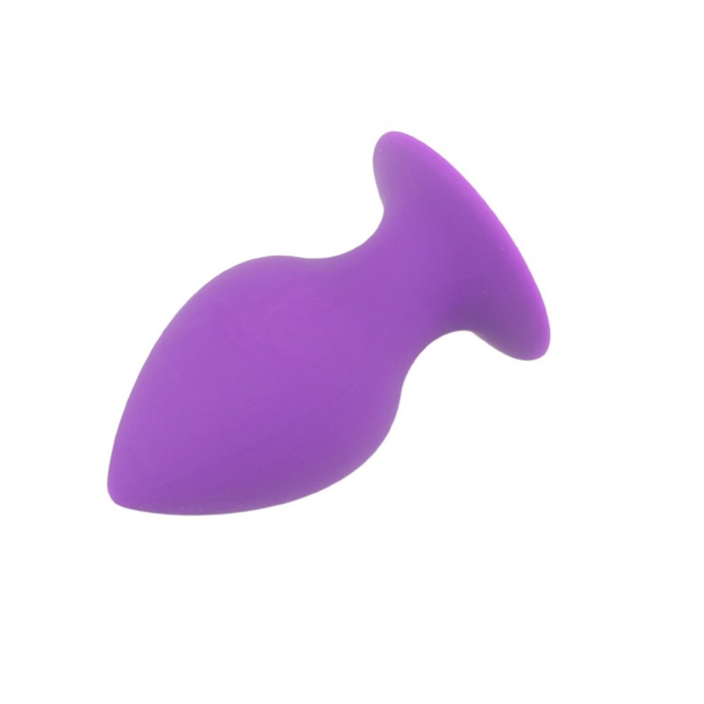 RunYu Small Medium Large Silicone Butt Plug With Crystal Jewelry Smooth Touch Anal Plug No Vibrator Anal Toys For Woman & Men