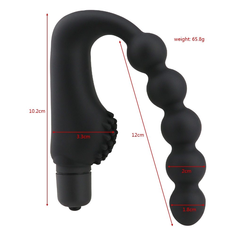 Cocolili 10 Speeds Anal Plug Prostate Massager Vibrator Butt Plugs 5 Beads Sex Toys for Woman Men Adult Product Sex Shop