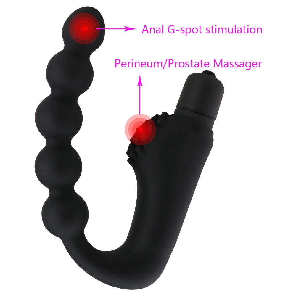 Man nuo 10 Speeds Anal Beads Vibrator Prostate Massager Sex Product Anal/Butt Plug Vibrating Anal Sex Toys for Woman