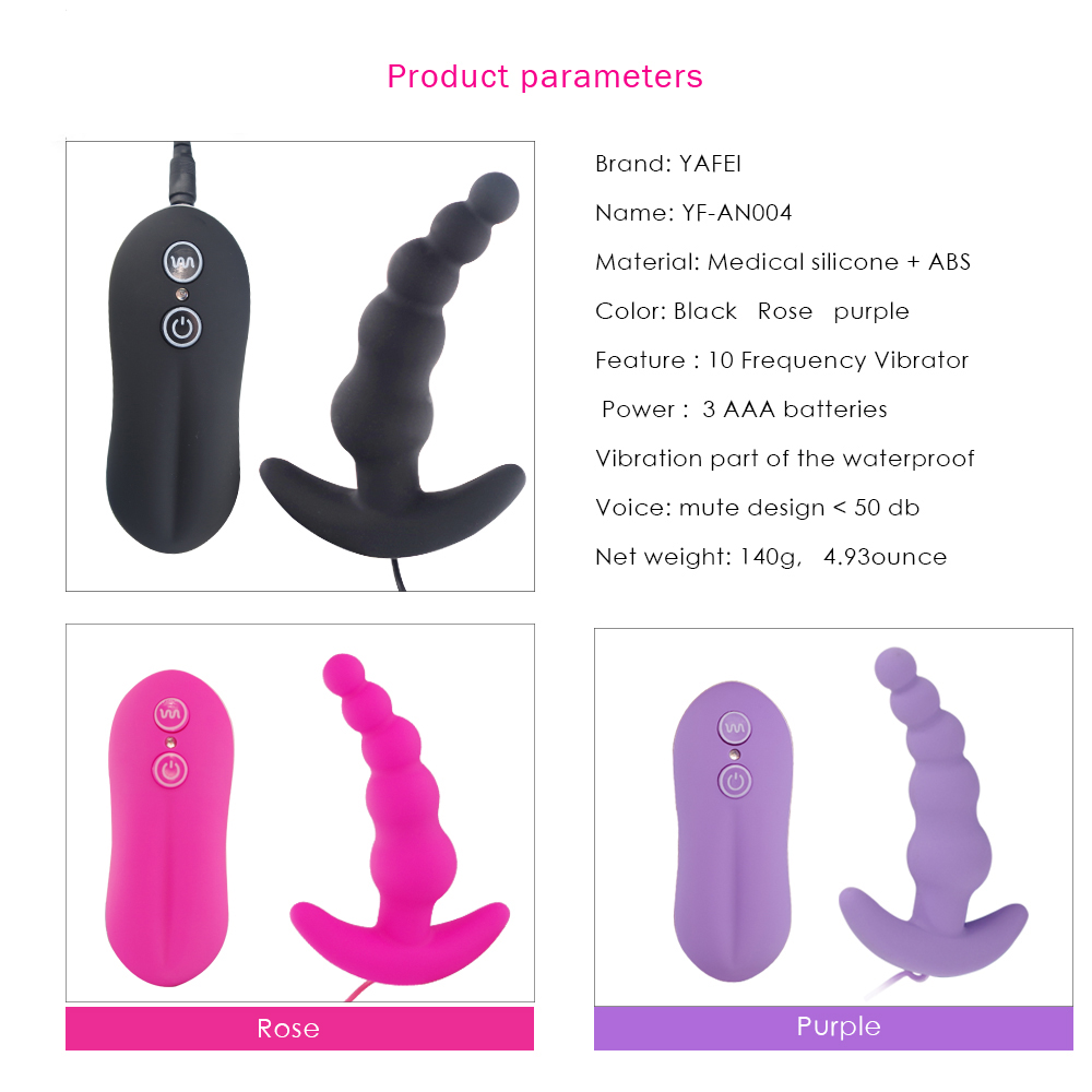 10 Speed Anal Butt Plug Vibrators For Women Men Masturbation G Spot Prostate Massager Remote Anal Beads Plug Vibrator Sex Toys