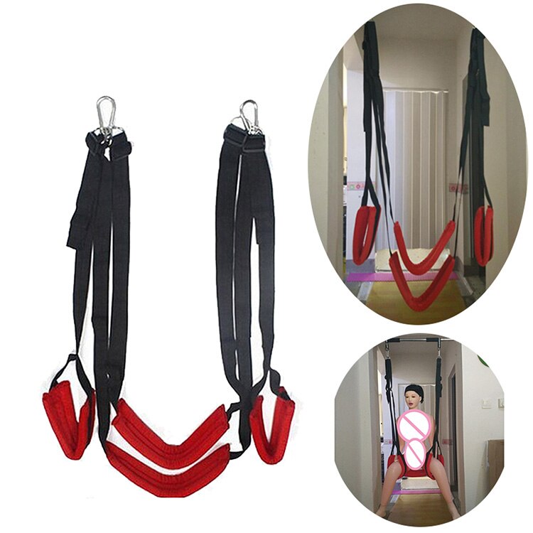 Sex Swing Soft Material Sex Furniture Fetish Bandage Love Adult game Chairs Hanging Door Swing Sex Erotic Toys for Couples